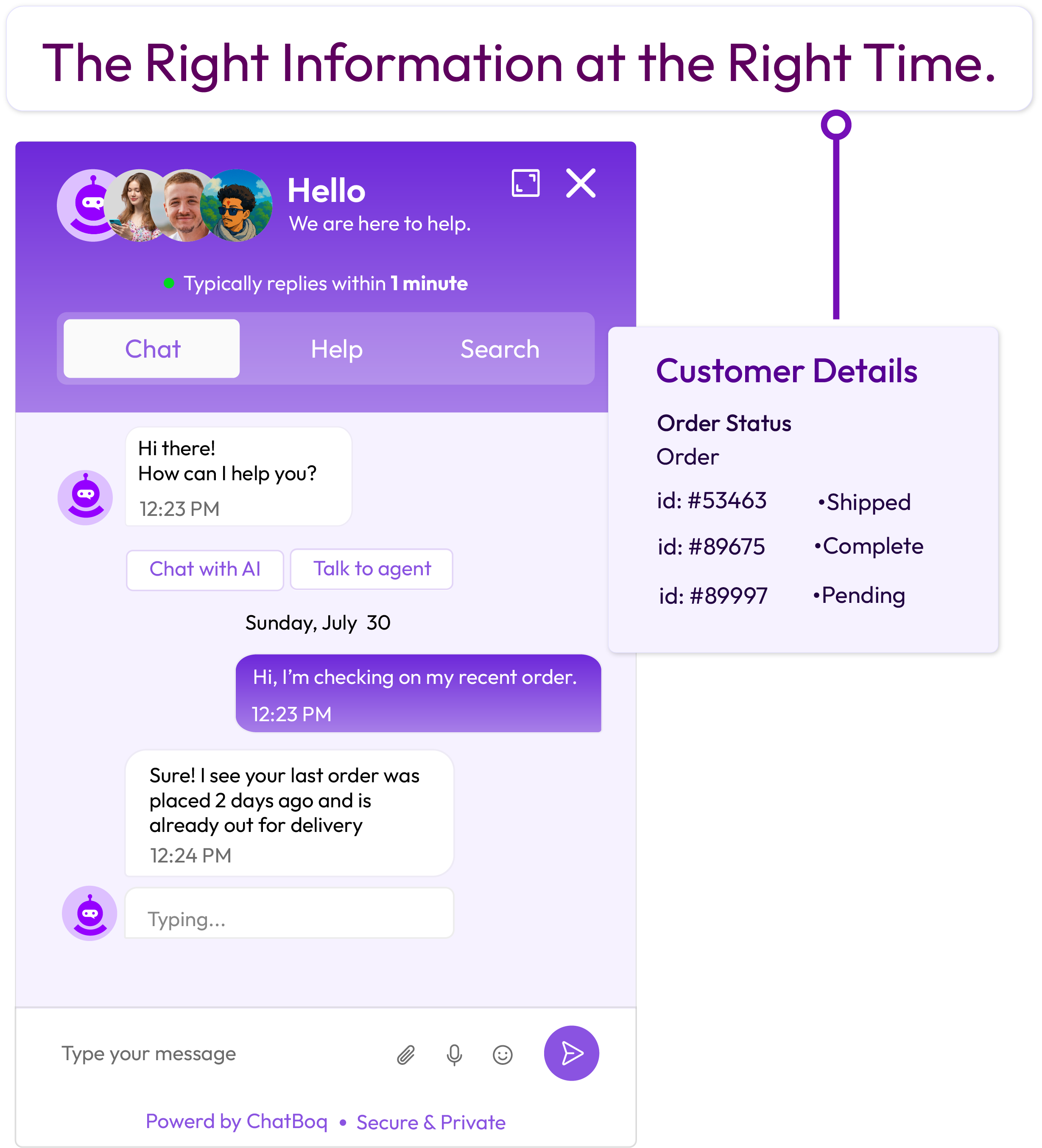 The Right Information at the Right Time