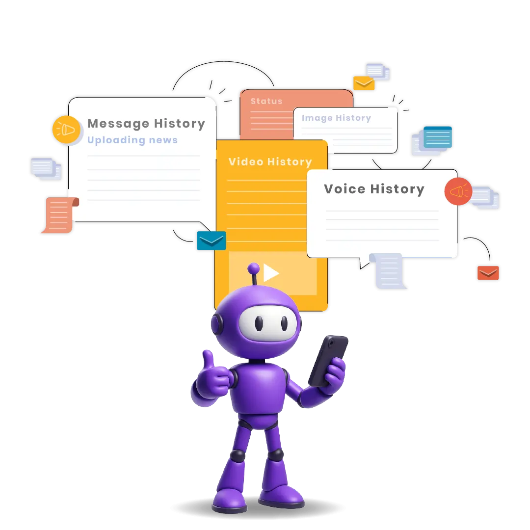 Full conversation history in one view