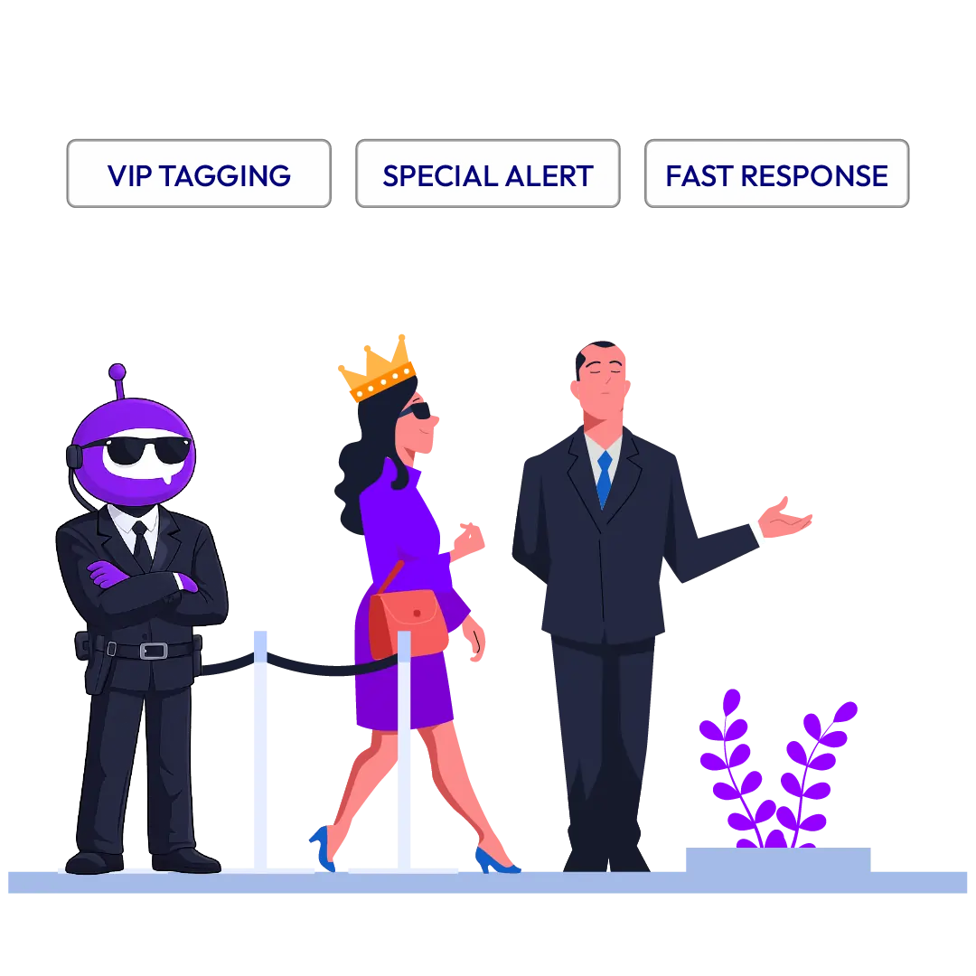VIP tagging and priority handling