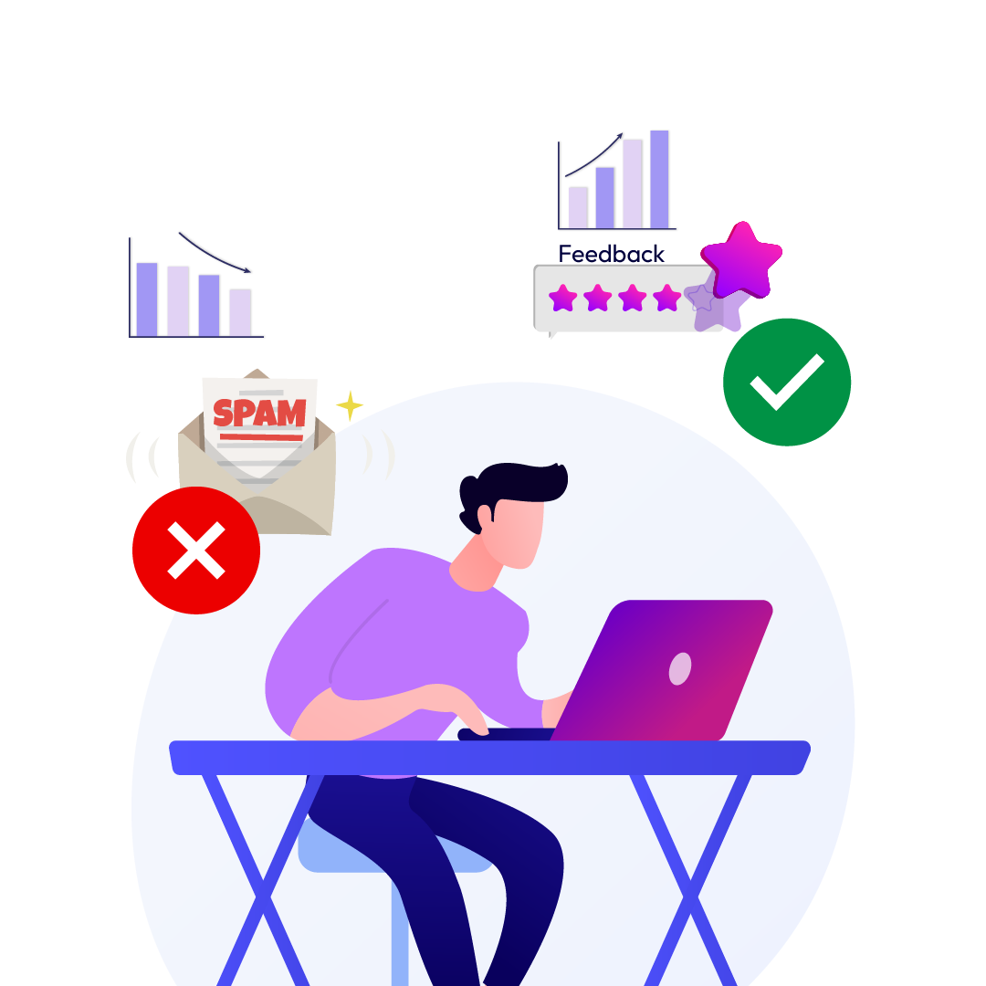 Spam control and feedback