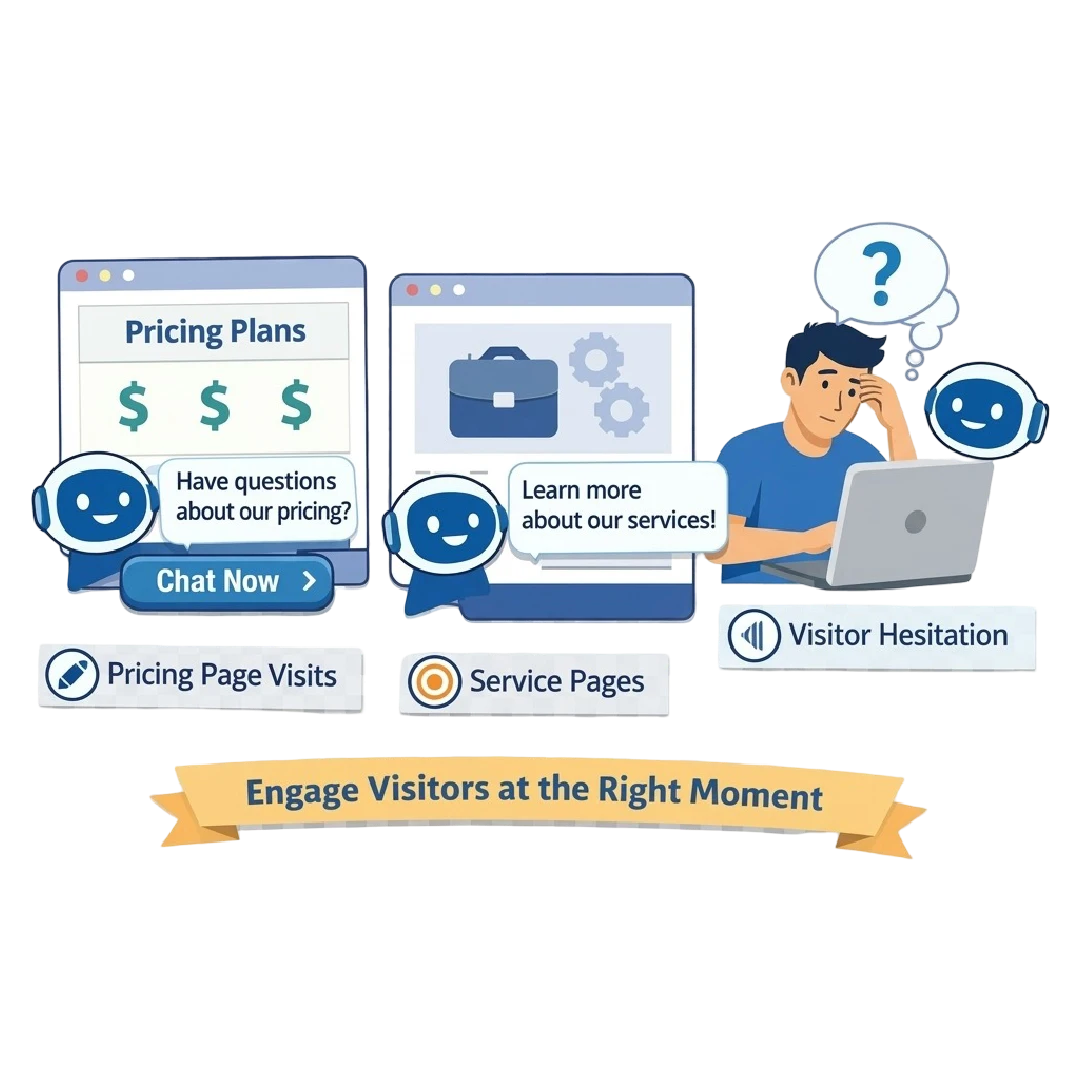 Starts conversations when client traffic matters most