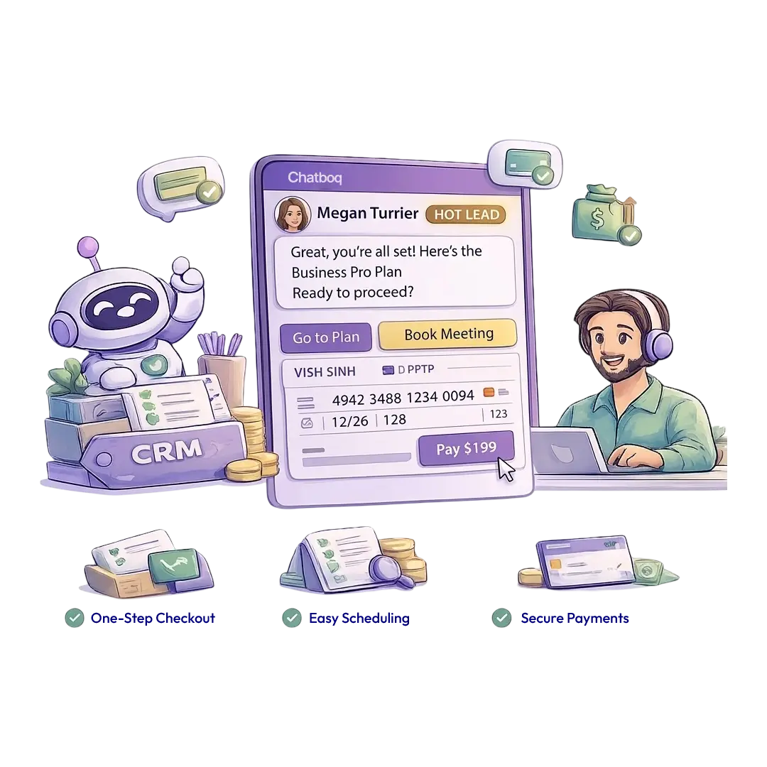 Move from conversation to purchase smoothly